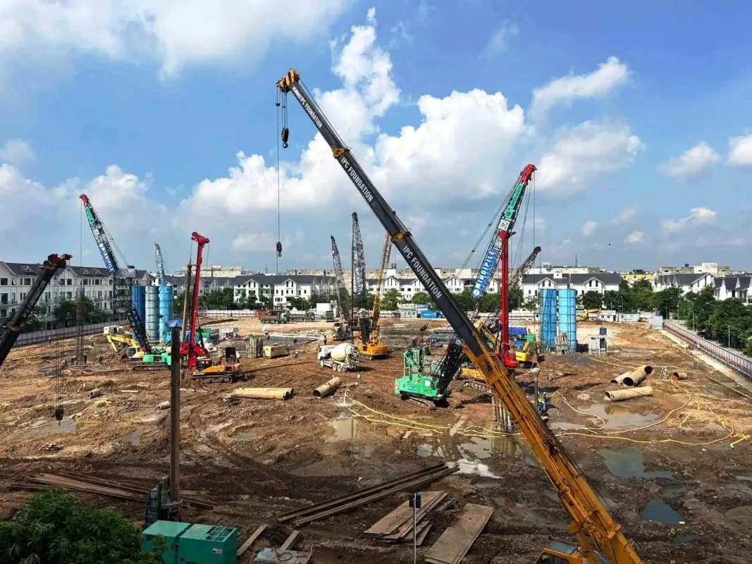 tiến độ thi công chung cư an bình homeland